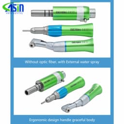 Colorful External Water Spray Low Speed Handpiece Kits E-type Air Turbine