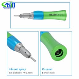 Colorful External Water Spray Low Speed Handpiece Kits E-type Air Turbine