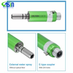 Colorful External Water Spray Low Speed Handpiece Kits E-type Air Turbine