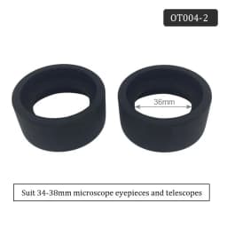2PCS Inner Diameter 36 MM Eyepiece Eye Shield Rubber Eye Guards Eye Cups for 34-37 MM Eyepiece Lens for Microscope or Telescope