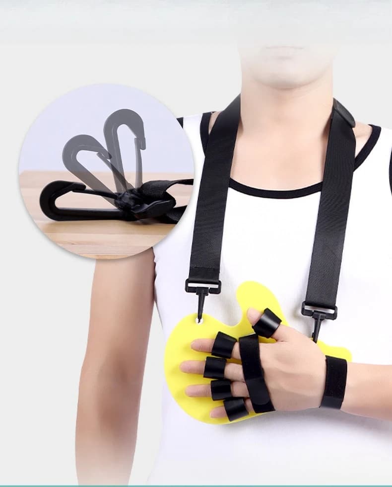 Finger Correction Board Five Finger Separation Corrector Extension Training Hand Splint Support Stroke Hemiplegia Rehabilitation