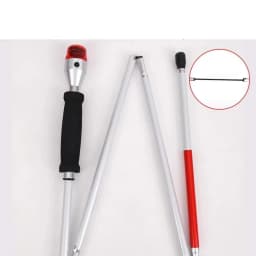 Adjustable Cane Voice Blind Cane Sounds and Light Electronic Blind Cane Four-fold Blind Cane Suitable for Amblyopia Blind People