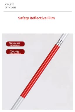 Adjustable Cane Voice Blind Cane Sounds and Light Electronic Blind Cane Four-fold Blind Cane Suitable for Amblyopia Blind People