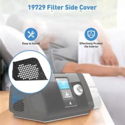 CPAP S10 Respirator Filter Membrane Cover Plate Side Plate Cover Plate Air Inlet Baffle Accessory Replacement Filter Side Cover