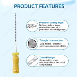 Glin NITI Reamer handuse Endodontic File Dental Instrument for Root Canal Treatment and Canal Preparation Endodontics