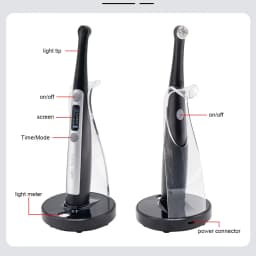 Denta Nail Curing Light 1 Second Body Wireless Curing 6 Mode Functions Continuous Shift Resin Curing Machine Metal NEW