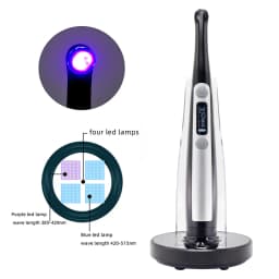 Denta Nail Curing Light 1 Second Body Wireless Curing 6 Mode Functions Continuous Shift Resin Curing Machine Metal NEW