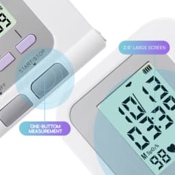 CONTEC08C Automatic Digital Blood Pressure Monitor BP Monitor Sphygmomanometer Heart Beat Rate Pulse Meter Large Screen Monitor