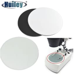 Stereo Microscope Working Stage Transparent Translucent Round Specimen Plate Frosted Glass White Black Plastic Work Board