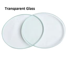 Stereo Microscope Working Stage Transparent Translucent Round Specimen Plate Frosted Glass White Black Plastic Work Board