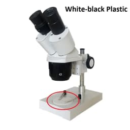 Stereo Microscope Working Stage Transparent Translucent Round Specimen Plate Frosted Glass White Black Plastic Work Board