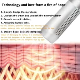 Handheld Terahertz THZ Wand Cell Light Magnetic Therapy Device Pulse Electric Heating Massager Meridian Pain Relief