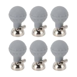 6Pcs Portable EKG Electrodes Chest Suction Ball Accurate Measurement Easy Cleaning Soft Comfortable Adult Chest Suction Cup Bulb