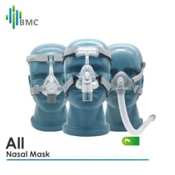 BMC CPAP Nasal Mask Full Face Mask With Tube Adjustable Strap Respirator For Travel CPAP Machine Anti Snoring Stopper Solution