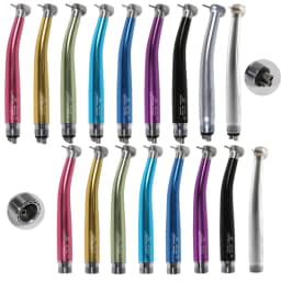Dental High Speed 2/4Hole Clean Standard/Big Head Handpiece Push Button Air Turbine NSK Style Fit ISO Burs 1.6mm
