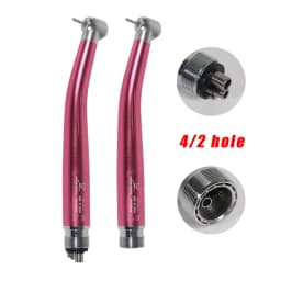 Dental High Speed 2/4Hole Clean Standard/Big Head Handpiece Push Button Air Turbine NSK Style Fit ISO Burs 1.6mm
