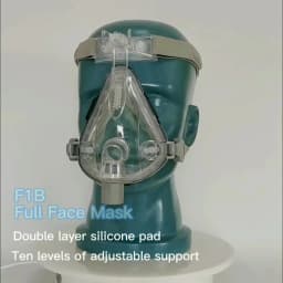 CPAP F1B F1A Full Face Mask Auto CPAP APAP BiPAP Universal Full Face Mask Anti Snoring Apnea Sleep Aiding OSAHS OSAS Nasal Mask