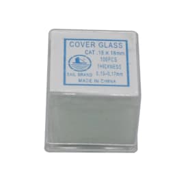 100PCS Professional Glass Cover Glass Microscope Cover Slips 18x18 MM Microscope Slide Covers Wholesale