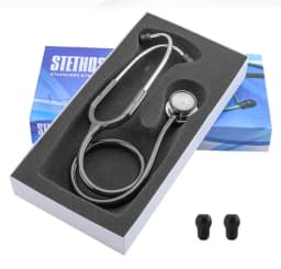 1PCSMedical Color Multifunctional Dual Head Double sided Stethoscope Protective Instrument Accessories Doctor Teaching Equipment