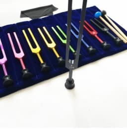 Yoga Tuning Fork Color Sets Tuning Fork Hammer Tools Sound Healing Therapy Kit 174HZ /285 /396 /417 /528/ 639 /741 /852 /963HZ