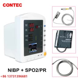 CONTEC ICU Patient Monitor SPO2 Pulse Rate TEMP NIBP Vital Signs Monitor CMS5100 Multi Parameters