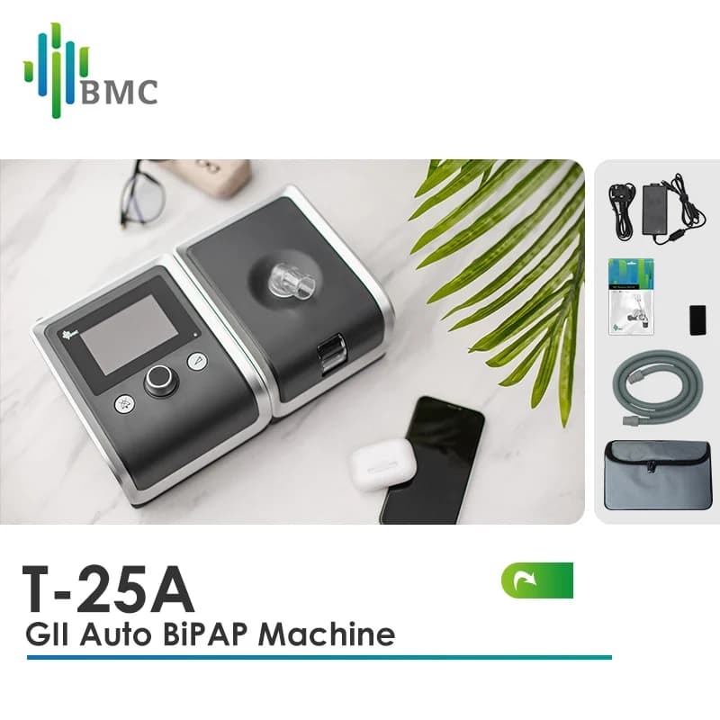 BMC BiPAP Machine T-25A T-25T Y-30T Bi-level BiPAP Snoring Apnea COPD Therapy With Full Face Mask Hose And Humidifier Health