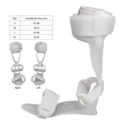 Foot Drop Orthosis Splint Walking Posture Corrector Ultra Thin Ankle Foot Stabilizer Easy Take Off For Injury Orthopedic Therapy