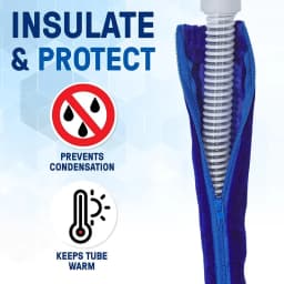1.8 m CPAP Hose Tube Cover CPAP Hoses Zippered Tubing Wrap Piple Protector CPAP Accessory Prevent Noise Condensation