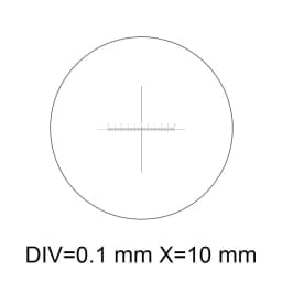 Eyepiece Micrometer Diameter 19mm Optical Glass Cross Ruler Net for Biogolical Microscope 23.2mm Ocular DIV 1 0.1 0.05 0.2 mm