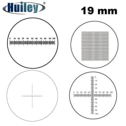 Eyepiece Micrometer Diameter 19mm Optical Glass Cross Ruler Net for Biogolical Microscope 23.2mm Ocular DIV 1 0.1 0.05 0.2 mm