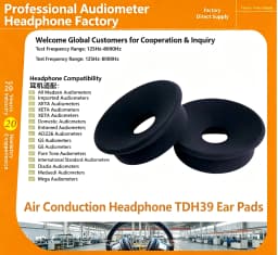 High quality TDH39 DD45 audiometer air sensor headphone pad headphone professional audiometer