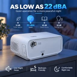 Resoxy 20AH Auto CPAP APAP household Sleep Therapy Machine With Sleeping Mask Heated Hose&Humidifier Portable Travel for Sleep