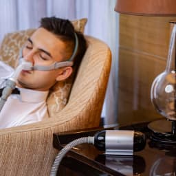 BMC M1 Mini Portable Travel CPAP for Sleep Apnea, 400g Lightweight Auto APAP with Waterless Humidification Mask
