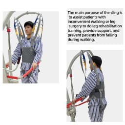 Patients Disabilities Walking Sling Rehabilitation Walking Training Displacement Machine Lifting Equipment Adjustable Sling