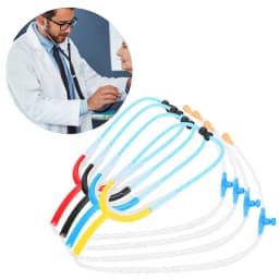 4 Color Binaural Hearing Aid Stethoscope Reduces Noise Medical Headphones Auditions Detection Hearing Aid Auxiliary Health Tools