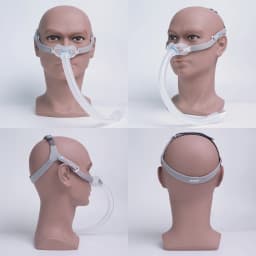 Yuwell YN-06 CPAP Nasal Mask Soft Silicone Cushion Sleep Apnea Mask Quiet Design 22mm Tube Comfortable Headgear Replacement