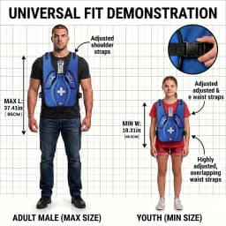 Resoxy Heimlich Maneuver Training Vest Choking Simulator for CPR First Aid Classroom Demonstration, Airway Obstruction Model