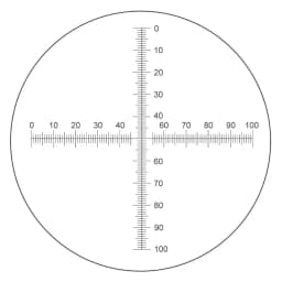 DIV=0.1 mm Microscope Eyepiece Micrometer for Stage Micrometer Calibration Graticule Cross Ruler 10x10 Scale Slide
