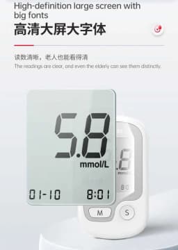 CONTEC10E Blood Glucose Meter Tester 50/100 Pcs of Test Strips & Lancets Medical Blood Sugar Meter
