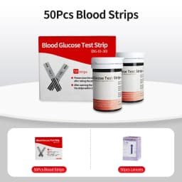 CONTEC10E Blood Glucose Meter Tester 50/100 Pcs of Test Strips & Lancets Medical Blood Sugar Meter