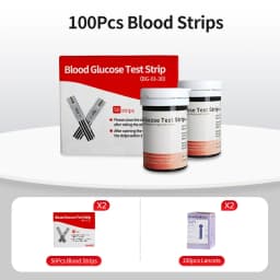 CONTEC10E Blood Glucose Meter Tester 50/100 Pcs of Test Strips & Lancets Medical Blood Sugar Meter