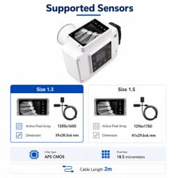 Portable Handheld Dental X-Ray Machine with Touch Screen Built in Display Digital Sensor 60KV High Frequency Wireless Intraoral