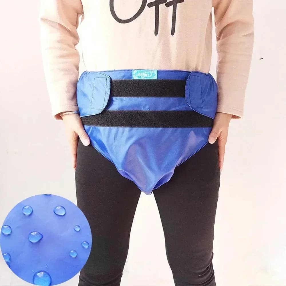 Patient Adult Washable Diaper Cloth Incontinence Elder Waterproof Diaper Pant Reusable Super Absorbent Breathable Leakage Proof