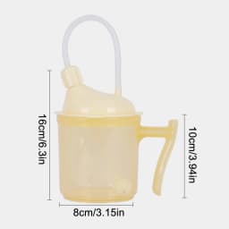 Disabled Lying-in Woman Elderly Spill Proof Dysphagia Cup Adult Sippy Cup Handle Plastic Mug Drinking Cup Parkinsons Aids Living