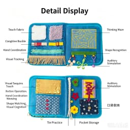 Sensory Blanket Elderly Dementia Alzheimer Tactile Training Sensory Mat Calming Anxiety Relief Senior Care Activity Pad
