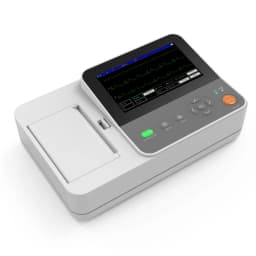 CONTEC Portable E6 Digital 6 Channel 12 lead ECG Monitor EKG Machine, Touch Electrocardiograph, USB PC Software,Interpretation