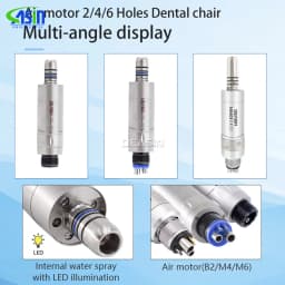 DEASIN Air Motor Dental Handpiece Micromotor Internal Water Spray For Contra Angle Straight Dental Unit 2/4/6 holes Connector