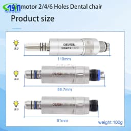 DEASIN Air Motor Dental Handpiece Micromotor Internal Water Spray For Contra Angle Straight Dental Unit 2/4/6 holes Connector