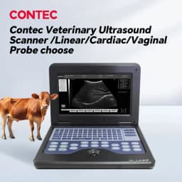 Contec Veterinary Ultrasound Scanner Laptop for Horse Equine Cow Sheep Dog Cat - Multiple Probe Types