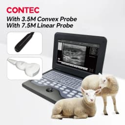 Contec Veterinary Ultrasound Scanner Laptop for Horse Equine Cow Sheep Dog Cat - Multiple Probe Types